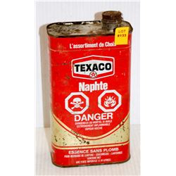 COLLECTIBLE TEXACO NAPHTE 1QT TIN