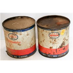 LOT OF 2 ESSO MARVELUBE COLLECTIBLE TINS