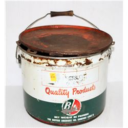 B A COLLECTIBLE PRESSURE GREASE PAIL