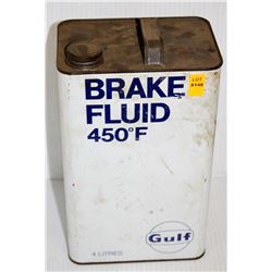 GULF COLLECTIBLE BRAKE FLUID TIN