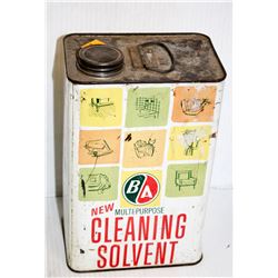 B A COLLECTIBLE MULTI PURPOSE CLEANING SOLVENT TIN