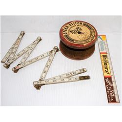 LOT OF ASSORTED COLLECTIBLES; SPEED STITCH SPOOL/