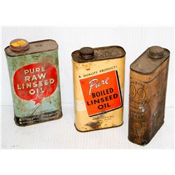 LOT OF 3 ASSORTED AUTOMOTIVE VINTAGE TINS;