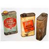 Image 1 : LOT OF 3 ASSORTED AUTOMOTIVE VINTAGE TINS;
