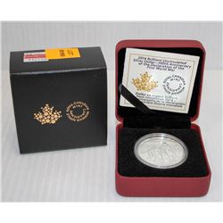 2014 BRILLIANT UNCIRC. SILVER DOLLAR; 100TH