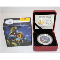 2015 $25 FINE SILVER COIN; STAR CHARTS- THE QUEST