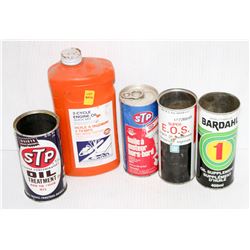 LOT OF 5 ASSORTED COLLECTIBLE SHOP TINS & ITEMS;