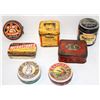 Image 1 : LOT OF 7 ESTATE COLLECTIBLES & TINS; NOXZEMA CREAM/