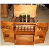 Image 2 : TEAK MID CENTURY MODERN LIQUOR CABINET W/ 6