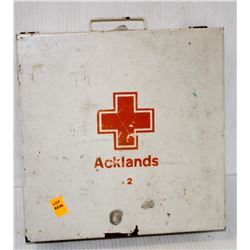 EMPTY ACKLANDS #2 FIRST AID KIT