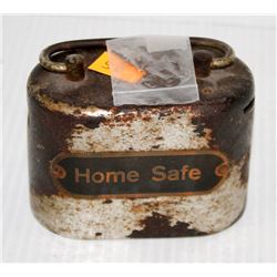 VINTAGE MINIATURE HOME SAFE W/ KEY