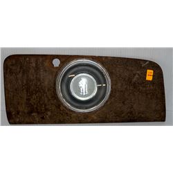 1940'S PONTIAC INDIAN HEAD EMBLEM GLOVE BOX COVER