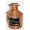 Image 1 : ANTIQUE NAUTICAL COPPER STARBOARD LAMP