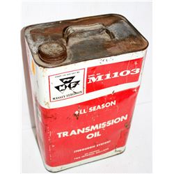 MASSEY FERGUSON COLLECTIBLE TRANSMISSION OIL TIN