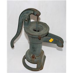 VINTAGE CAST IRON MANUAL WATER PUMP- 16.5" TALL
