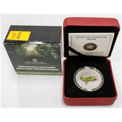 2014 25 CENT COLOURED COIN; TIKTAALIK