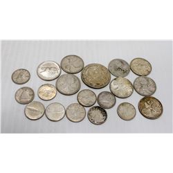 LOT OF ASSORTED CNDN MIXED COINS