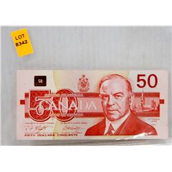 1988 CNDN $50 BILL W/ 5 NUMBER 5'S IN SERIAL #