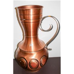 D EXQUISIT GERMAN MADE MASSIV KUPFER COPPER VASE