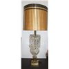 Image 1 : LARGE MID CENTURY MODERN CRYSTAL TABLE TOP LAMP