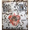 Image 1 : ANTIQUE ROBERTSON DUNDEE WHISKEY PORCELAIN ON METAL SIGN