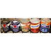 Image 1 : LOT OF 5 VINTAGE ANTI-FREEZE TIN CANS; KEYSTONE/