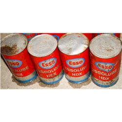 LOT OF 4 VINTAGE ESSOLUBE HDX AUTOMOTIVE