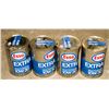 Image 1 : LOT OF 4 CANS OF VINTAGE ESSO EXTRA 10W30 MULTI-