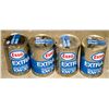 Image 1 : LOT OF 4 CANS OF VINTAGE ESSO EXTRA 10W30 MULTI-