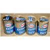 Image 1 : LOT OF 4 CANS OF VINTAGE ESSO EXTRA 10W30 MULTI-