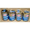 Image 1 : LOT OF 4 CANS OF VINTAGE ESSO EXTRA 10W30 MULTI-