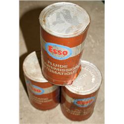 LOT OF 3 VINTAGE CANS OF ESSO AUTOMATIC TRANS-