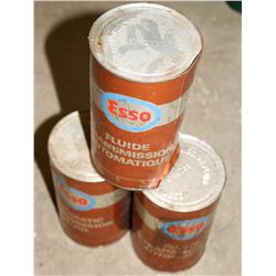 LOT OF 3 VINTAGE CANS OF ESSO AUTOMATIC TRANS-