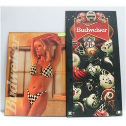 LOT OF BUDWEISER AD POSTERS 20" X 28" AND 18" X