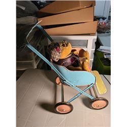 Child’s Antique Toy Stroller Cat A