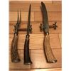 Image 2 : Carving Implements with Sterling Silver End Caps and Hunting Knives Cat A