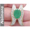 Image 1 : Neimans 2.25 ct Fire Opal & Diamond Ring 14kt Gold CERT