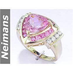 Genuine Estate 1.75 ct Tanzanite Cross Pendant 14k Gold