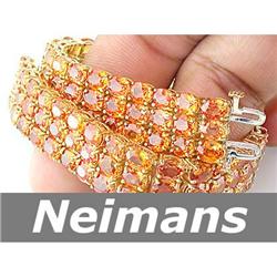 Estate 7.75 ct Blue Zircon & Sapphire Earrings 14k Gold