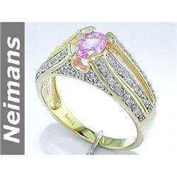 Certified 1.25 ct Tanzanite & White Sapphire Ring 14kt