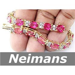 Neimans 8.5 MM Black Tahitian Pearl & Diamond Ring AAA