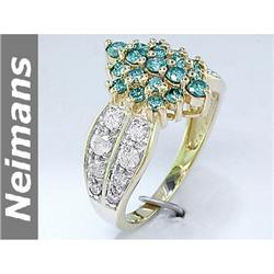 USGL Certified 14.50 ct Blue Zircon Bracelet 14kt Gold