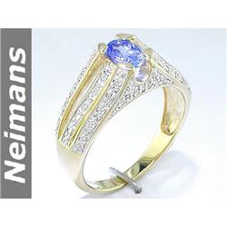 Vintage 7.75 ct Multi Gemstone & Diamond Ring 14kt Gold