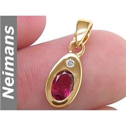 Neimans 1.00 ct Certified Amethyst & Diamond Ring 14kt