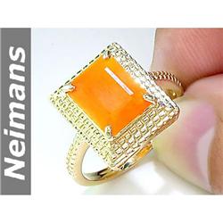 Neimans Antique 2.50 ct Fire Opal Ring 14kt Gold USGL