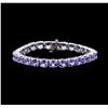 Image 1 : 27.02 ctw Tanzanite Bracelet - 14KT White Gold