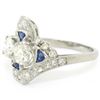 Image 3 : Antique Art Deco Milgrain Platinum 1.69 ctw Old European Rose Cut Diamond Ring