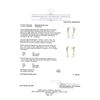 Image 3 : 0.61 ctw Diamond and Pearl Earrings - 18KT Yellow Gold