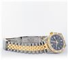 Image 9 : Rolex Mens 2 Tone Black Index Pyramid Diamond Bezel Datejust Wristwatch