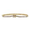 Image 2 : 14.21 ctw Diamond Bracelelet - 14KT Yellow Gold